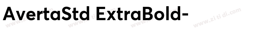 AvertaStd ExtraBold字体转换